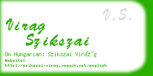 virag szikszai business card